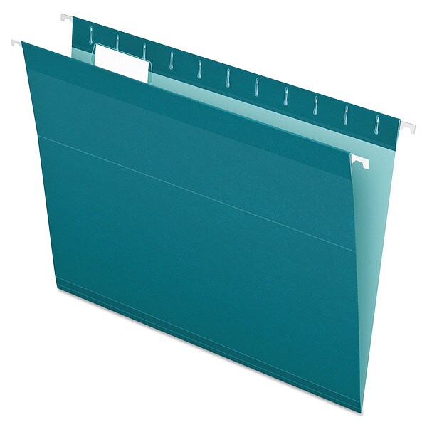 Hanging File Folders, Teal, PK25