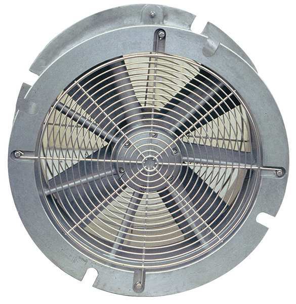 Conf Sp Vent/Fan, Aluminum, Silv, 24 In