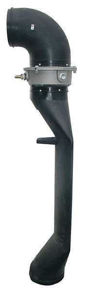 Conf Sp Fan w/ Saddle Vent, Blck, 8 In