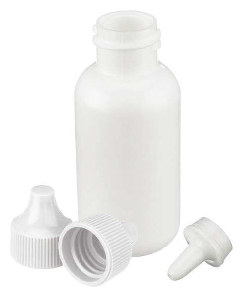 Dropper Bottle, 30mL, White, Round, PK144