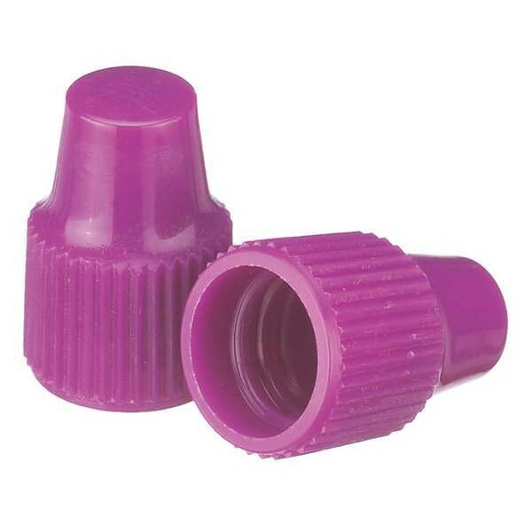 Dropper Tip CapPP, Purple, PK1000