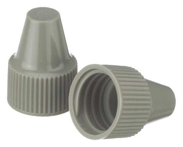 Dropper Tip CapPP, Gray, PK1000