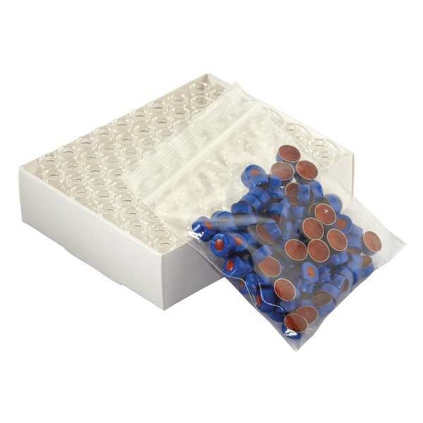 Autosampler Vial, Blue Alum Seal, PK100