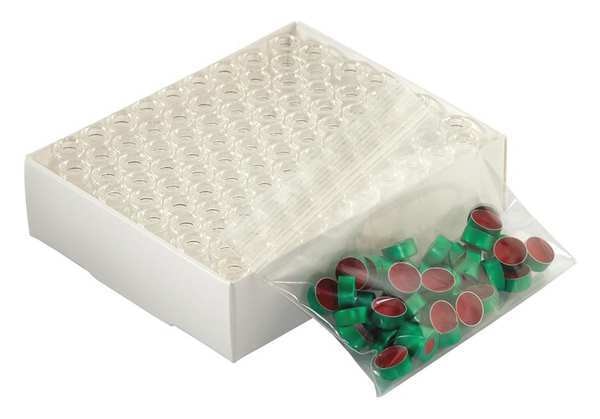 Autosampler Vial, Green Alum Seal, PK100