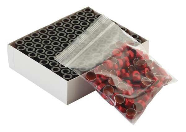 Autosampler Vial, Red Alum Seal, PK100