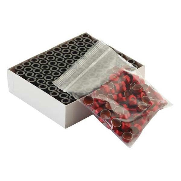 Autosampler Vial, Red Alum Seal, PK100