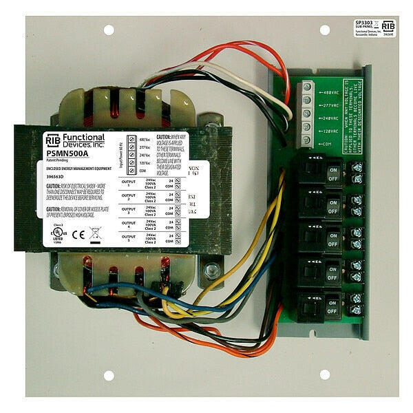Class 2 Transformer, (5)100VA, 24VAC, Multi