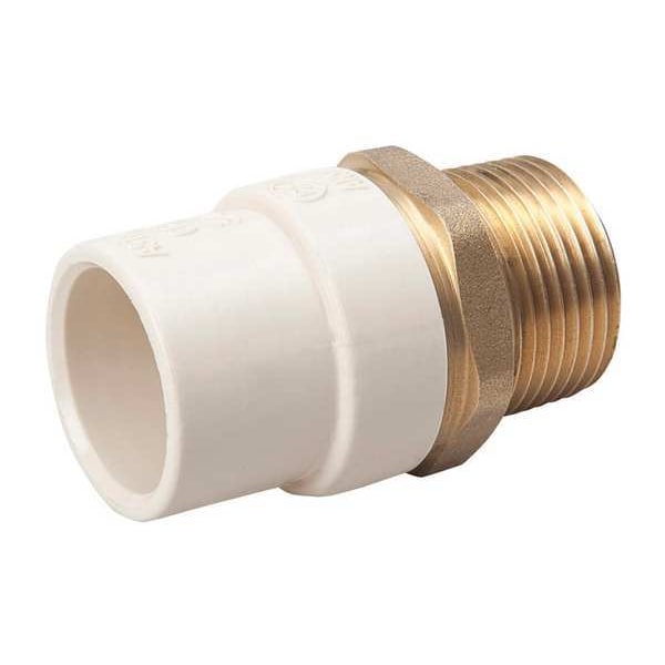 CPVC CPVC to Brass Adapter, 3/4