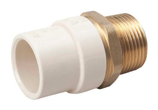 CPVC CPVC to Brass Adapter, 1