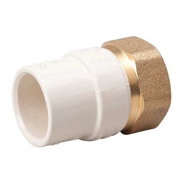 CPVC CPVC to Brass Adapter, 1/2
