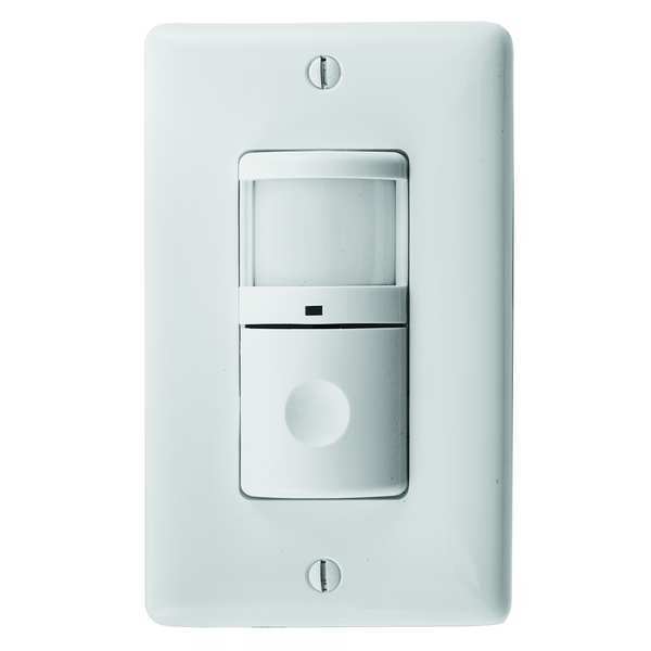 Vacancy Sensor, PIR, 1200 sq ft, White