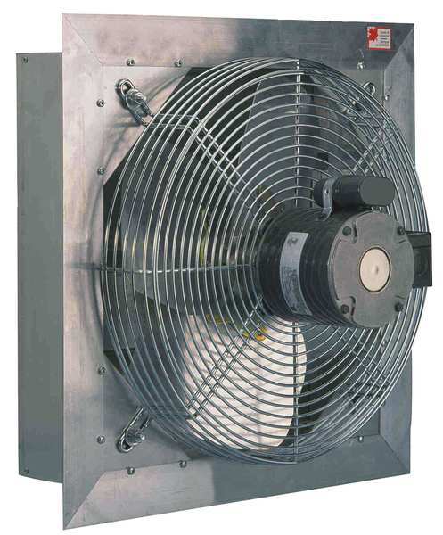 Exhaust Fan, 12 In, 115V, 1/15hp, 1450rpm