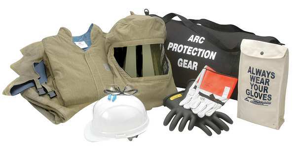 Arc Flash Jacket and Bib Kit, Olive, 2XL