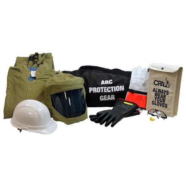 Arc Flash Jacket and Bib Kit, Olive, 5XL