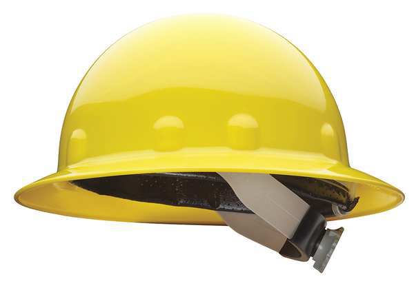Full Brim Hard Hat, Type 1, Class E, Ratchet (8-Point), Yellow