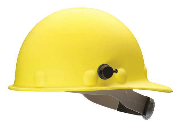 Front Brim Hard Hat, Type 1, Class G, Ratchet (8-Point), Yellow