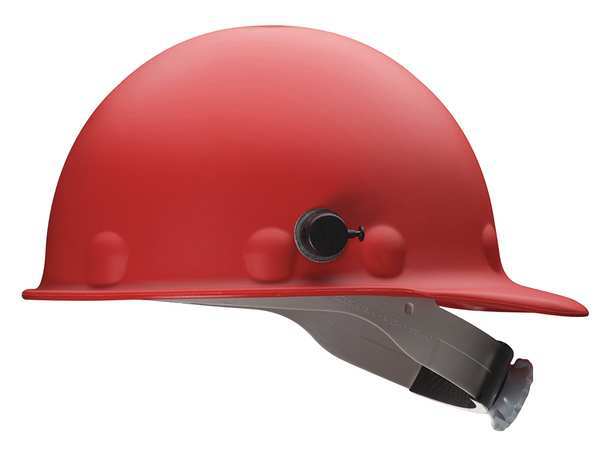 Front Brim Hard Hat, Type 1, Class G, Ratchet (8-Point), Red