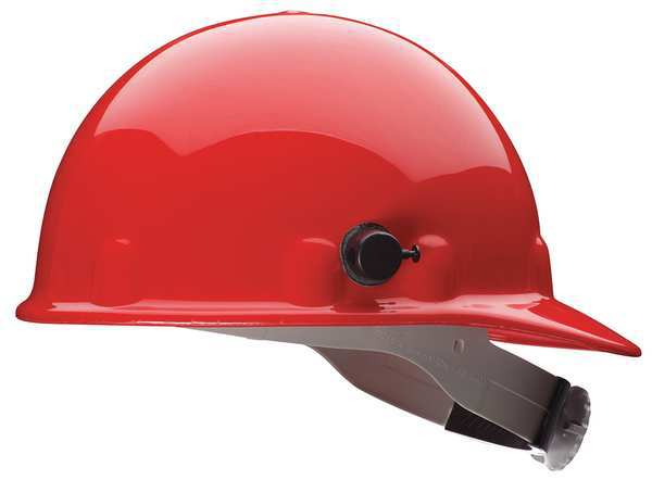 Front Brim Hard Hat, Type 1, Class G, Ratchet (8-Point), Red