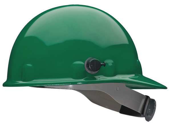 Front Brim Hard Hat, Type 1, Class G, Ratchet (8-Point), Green