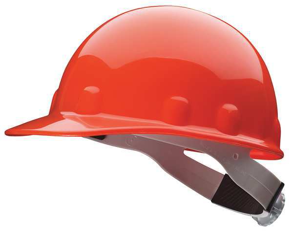 Front Brim Hard Hat, Type 1, Class E, Ratchet (8-Point), Orange