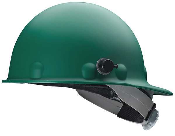 Front Brim Hard Hat, Type 1, Class G, Ratchet (8-Point), Green