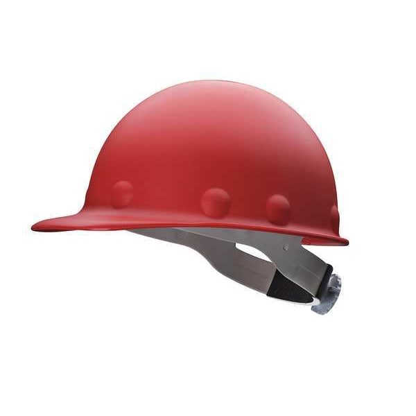 Front Brim Hard Hat, Type 1, Class G, Ratchet (8-Point), Red