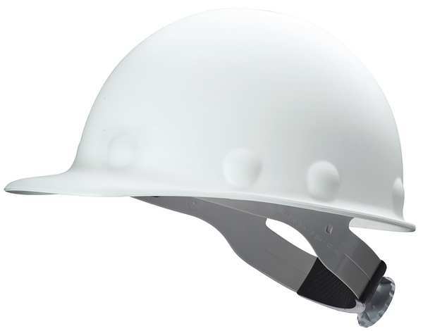 Front Brim Hard Hat, Type 1, Class G, Ratchet (8-Point), White