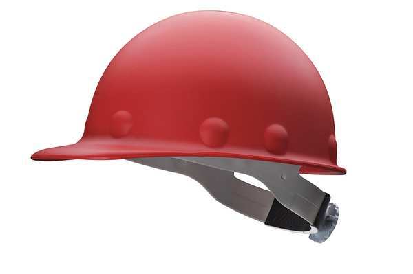 Front Brim Hard Hat, Type 1, Class G, Ratchet (8-Point), Red