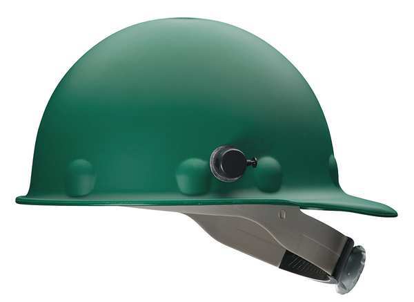 Front Brim Hard Hat, Type 1, Class G, Ratchet (8-Point), Green