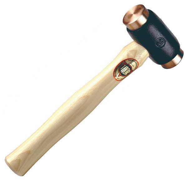 2.3lb copper hammer with a hickory handle