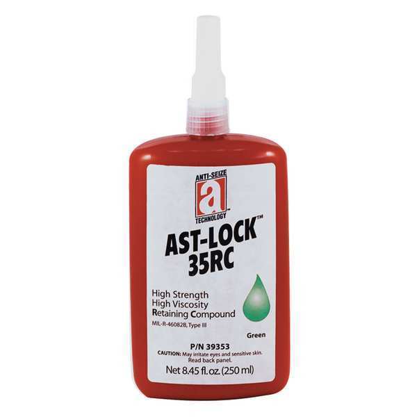 Retaining Compound, 35RC Series, Green, Liquid, High Strength, 250mL Bottle