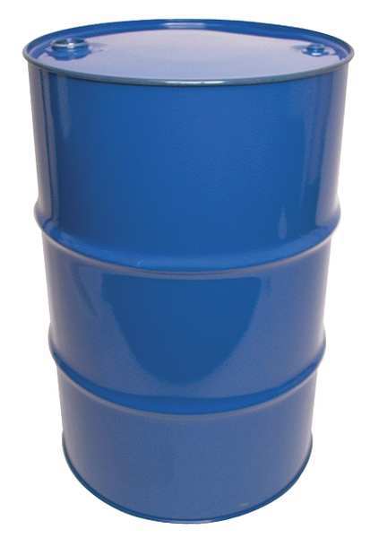 Closed Head Transport Drum, Steel, 55 gal, Lined, Blue
