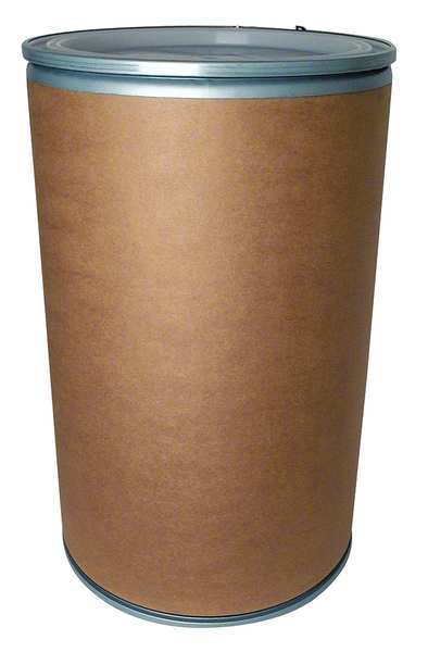 Open Head Transport Drum, Fiber, 55 gal, Unlined, Brown