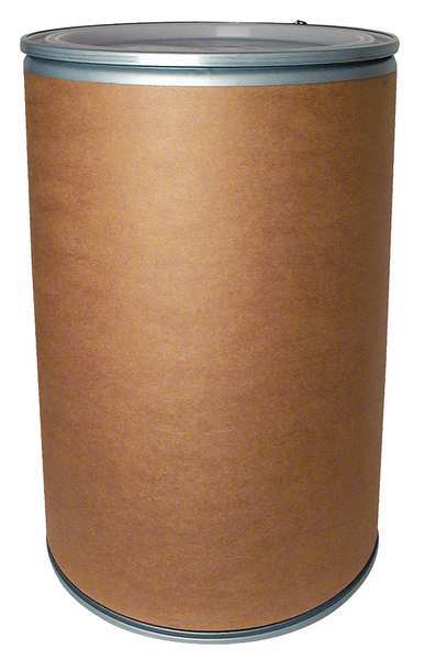 Open Head Transport Drum, Fiber, 55 gal, Unlined, Brown