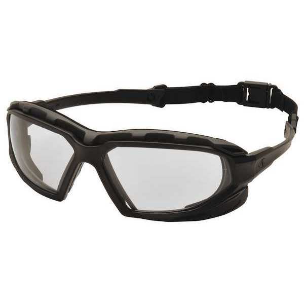 Safety Glasses, Wraparound Clear Polycarbonate Lens, Anti-Fog, Anti-Static, Scratch-Resistant