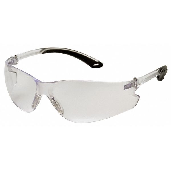 Itek Safety Glasses, Anti-Fog, Anti-Scratch, Anti-Static, Frameless, Wraparound, Clear Lens