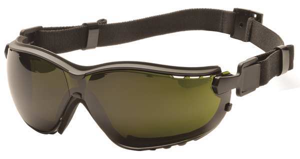 Safety Goggles, Green Anti-Fog, Anti-Static, Scratch-Resistant Lens, V2G Series