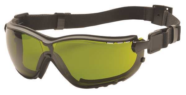 Safety Goggles, Green Anti-Fog, Anti-Static, Scratch-Resistant Lens, V2G Series