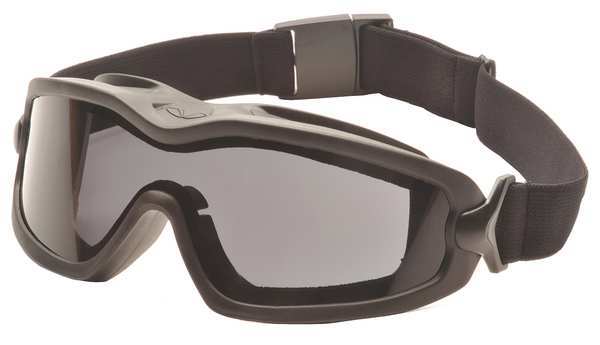 Safety Goggles, Gray Anti-Fog, Anti-Static, Scratch-Resistant Lens, V2G Plus Series