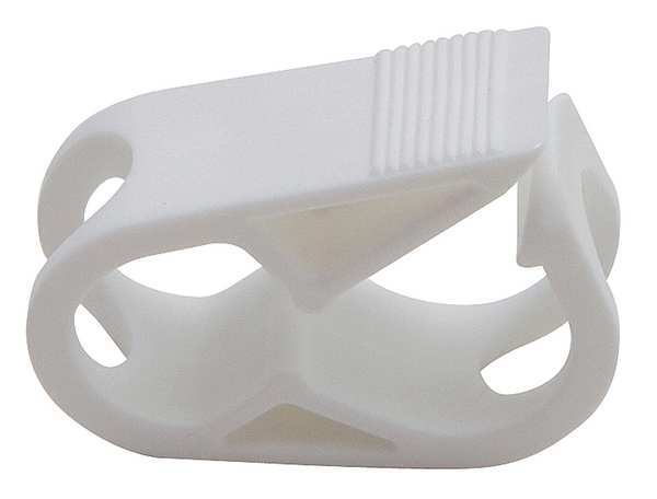 Clamp, PP, White, PK100