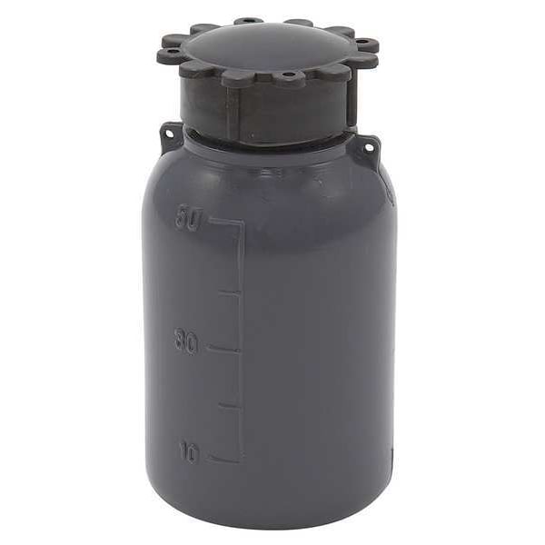 Bottle, 50mL, LDPE, Narrow, Gray, PK50