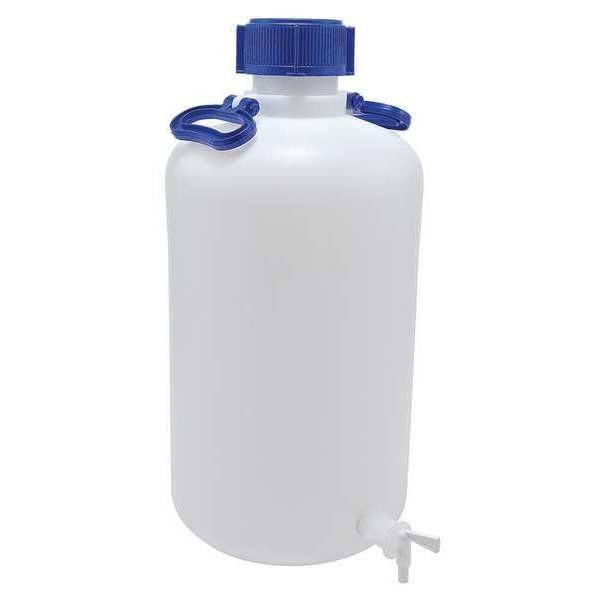 Carboy, Narrow Mouth, 25L, HDPE, Translucent