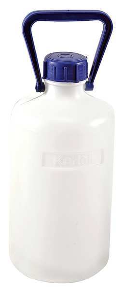Carboy, Narrow Mouth, 5L, HDPE, Translucent