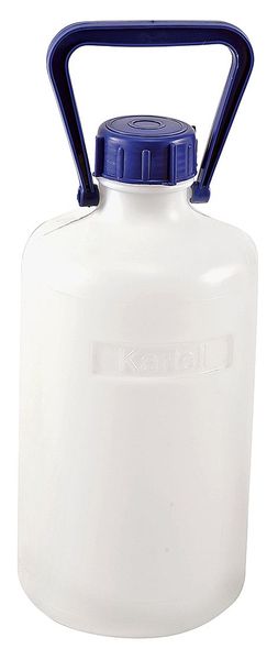 Carboy, Narrow Mouth, 10L, HDPE, Translucent