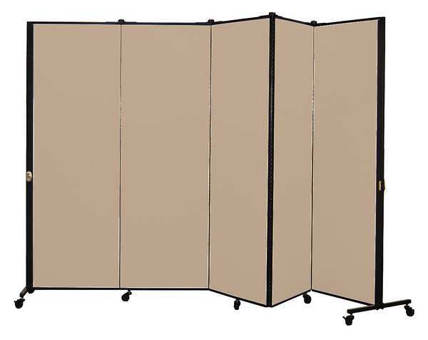Portable Room Divider, 9Ft 5In W, Sndlwood