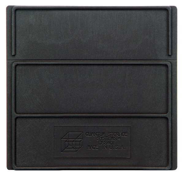 Plastic Divider, Black, 5 1/4 in L, 7 in W, 5 1/4 in H