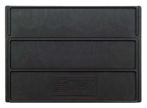 Plastic Divider, Black, 7 1/4 in L, 7 in W, 5 1/4 in H