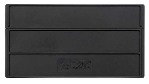 Plastic Divider, Black, 10 in L, 7 in W, 5 1/4 in H