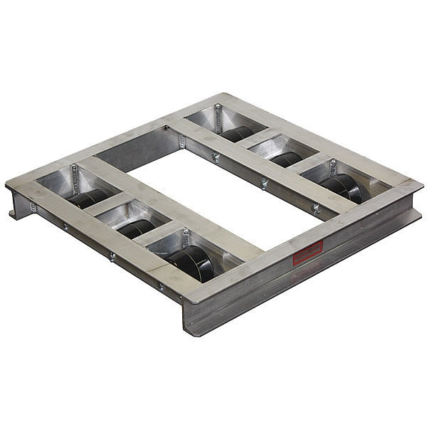 Pallet Dolly, Cap 6000 Lb, 48x36, Aluminum