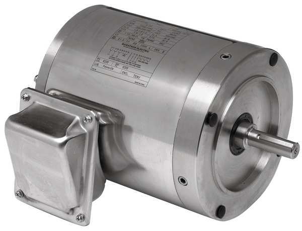 Washdown Motor, 3-Phase, 1-1/2 HP, 1750 rpm
